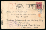 Stamp of Jamaica 1940-44 group of 14 covers from the Canadian forces in Jamaica during WWII