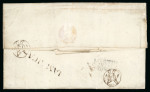 Stamp of Jamaica 1783-1846, group of 9 covers all with straightline hs or later cds