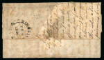 Stamp of Jamaica 1800-54, collection of 9 pre-stamp covers mounted on exhibit pages