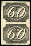 Stamp of Brazil » 1844-46 Slanting Figures 1844-46, "Inclinados" Issue, a very interesting group comprising over 80 stamps