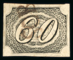 Stamp of Brazil » 1844-46 Slanting Figures 1844-46, "Inclinados" Issue, a very interesting group comprising over 80 stamps