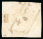 Stamp of Brazil » 1843 Bull's Eyes Sobral (CE) 1843, 30r black, worn impression, showing cancellations of Sobral and Ceará