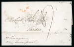 Stamp of Jamaica 1818-41, group of 7 Commercial Rooms forwarding agents covers showing various cachets