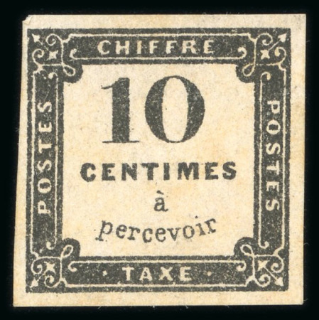 Stamp of France » Timbres-Taxe 1859, Chiffres taxe 10 centimes noir litographié Y&T