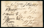 Stamp of Jamaica 1854 (Mar 6) Envelope to J. Brown, Clerk of the Peace at "Mo Bay", signed "J. Rowe, Custos Rotulorum" granting free postage