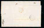 Stamp of Jamaica 1874, pair of covers to Jacmel, Haiti, one at 5d rate and one at 10d rate