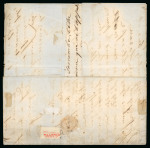 Stamp of Brazil » 1850-66 Upright Figures 1861, 280r vermilion, a large margined example on insufficiently franked transatlantic mail to France.