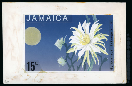 Stamp of Jamaica 1955-73, delightful collection of QEII on 20 pages incl. artist's essays, presentation proofs, modern errors, etc.