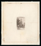 Stamp of Jamaica 1919-21 Pictorial Issue 4d vignette die proof in reddish brown on wove paper