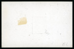 Stamp of Jamaica Postal Stationery: 1877 (May 29) De La Rue die proof of the 1d stationery die in black on glazed card