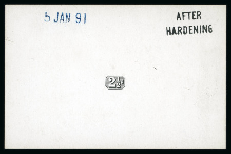 Stamp of Jamaica 1889-91 1d to 2 1/2d specialised group mounted on 2 pages incl. die proof