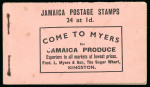 Stamp of Jamaica 1935 Silver Jubilee booklet, incomplete with fourteen