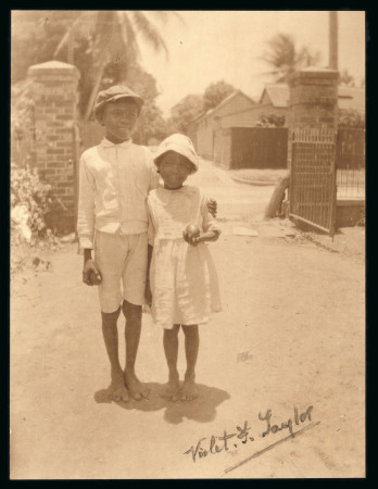 Stamp of Jamaica 1923 Child Welfare Stamps, original photographs used for the engraved vignettes of the issued stamps