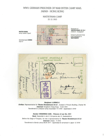 Stamp of Large Lots and Collections British Asia - British POW in East Asia WWII: 1943