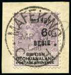 Stamp of South Africa » Mafeking 1900 6d on 3d Lilac & black with ERROR "MAFEK / 6d / BESIE" error