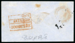 Stamp of India » Postal History in Hyderabad 1857 (Mar 18, June 18, July 18) Trio of envelopes from
