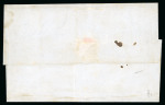 Stamp of Romania » Austrian Levant Post Offices GALATZ: 1852 Folded entire from Gatatz to Constantinople, with oval AGENZIA DEL LLOYD AUSTRIACO / IBRAILA hs
