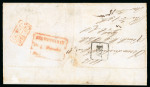 Stamp of India » Postal History in Hyderabad 1856 (May) Single rate ship letter Secunderabad to