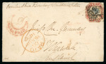 Stamp of India » Postal History in Hyderabad 1856 (May) Single rate ship letter Secunderabad to