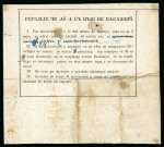 Stamp of Romania » Postal History » Postal Forms 1860 Post Coach Ticket: Booked seat on the Post Coach