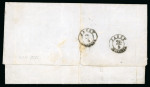 Stamp of Romania » United Principalities 1862-1864 30 parale blue, clear to vera large margins on three
