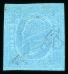 Stamp of Italian States » Sardinia 1853, 20c dull blue, mint original gum and very lightly hinged