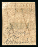 Stamp of Italian States » Tuscany Provisional Government. 1860 3L ochre-yellow, a very fine used example