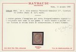 Stamp of Italy » Regno d'Italia 1863, 10c ochre-orange, De La rue printing, original gum, lightly hinged