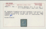 Stamp of Italy » Regno d'Italia 1863, 15c sky blue, De La Rue printing, unused, regummed