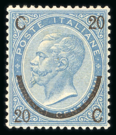 Stamp of Italy » Regno d'Italia 1863, 20c on 15c sky-blue, mint never hinged