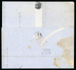 Stamp of Danish West Indies 1842-67, group of four covers incl. 1862 "PAID / AT / ST. THOMAS" crown circle hs