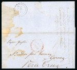 Stamp of Danish West Indies 1842-67, group of four covers incl. 1862 "PAID / AT / ST. THOMAS" crown circle hs