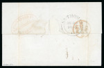 Stamp of Danish West Indies 1842-67, group of four covers incl. 1862 "PAID / AT / ST. THOMAS" crown circle hs