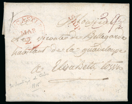 Stamp of Large Lots and Collections 1779-1853, South America pre-stamp postal history of 9