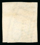 Stamp of India » 1854 Lithographs 1854 2a green used with error of wmk with part of 1a wmk instead