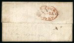 Stamp of India » Postal History in Hyderabad 1816 (March 25) “POST.PAID./HYDERABAD.” black oval