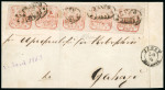 Stamp of Romania » United Principalities 1862-1864 6 Parale carmine red, blotchy impression, lovely horizontal
