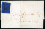 Stamp of British Guiana » 1852 Waterlow (SG 9-10) 1852 Waterlow 4 cents black on deep blue, good to large