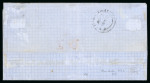 Stamp of Trinidad and Tobago » Trinidad 1863 (Apr 7) wrapper to England with 186263 perf.11 1/2, 12 1s bluish slate