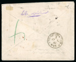 Stamp of Trinidad and Tobago » Trinidad 1882-83, trio of covers with 1882 ms "1d" on 6d frankings