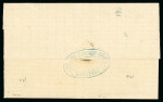 Stamp of Trinidad and Tobago » Trinidad 1873-74 pair of covers incl. 1873 (Jul 25) incoming wrapper from Venezuela with Trinidad 1863-80 1d carmine perf.12 1/2 tied by "D22"