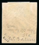 Stamp of Belgium 1850, Oblitération des ambulants cercle à barres horizontales