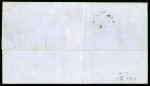 Stamp of Trinidad and Tobago » Trinidad Incoming: 1863 (Nov 3) entire from St. Pierre in Martinique to Venezuelawith the very rare "TRINIDAD / SHIP LETTER" hs