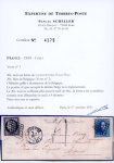 Stamp of Belgium » 1849 Epaulettes (COB 1-2) 1851, Lettre de Valenciennes (Nord, France) pour Mons