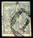 Stamp of Trinidad and Tobago » Trinidad 1852-60 Fifth Issue (1d) bluish grey, fine to very