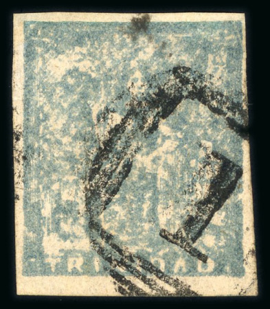 Stamp of Trinidad and Tobago » Trinidad 1852-60 Fifth Issue (1d) bluish grey, fine to very