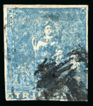 Stamp of Trinidad and Tobago » Trinidad 1852-60 Provisionals group of 16 used stamps plus fifth issue 1d complete mint sheet of 54 and three singles