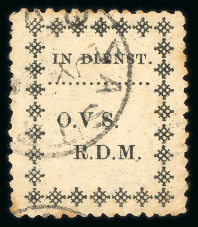 Stamp of South Africa » Orange Free State Police Frank Stamps: 1898 (-) black with no stop after "V" variety, used