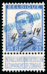 Stamp of Belgium » General issues from 1894 onwards 1914, Grande effigie, sans le nom du dessinateur, 25