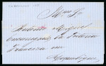 Stamp of Portuguese Colonies » Mozambique 1858 (Jun 30) entire from Inhambane sent within Mozambique